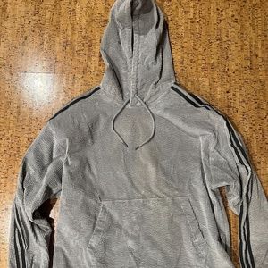 Adidas Ivy Park Corduroy Grey Hoodie - Mens XL